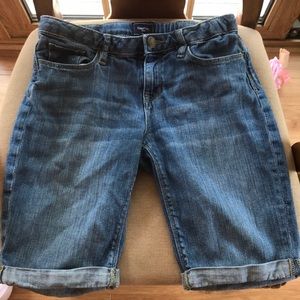 Girl long jean shorts